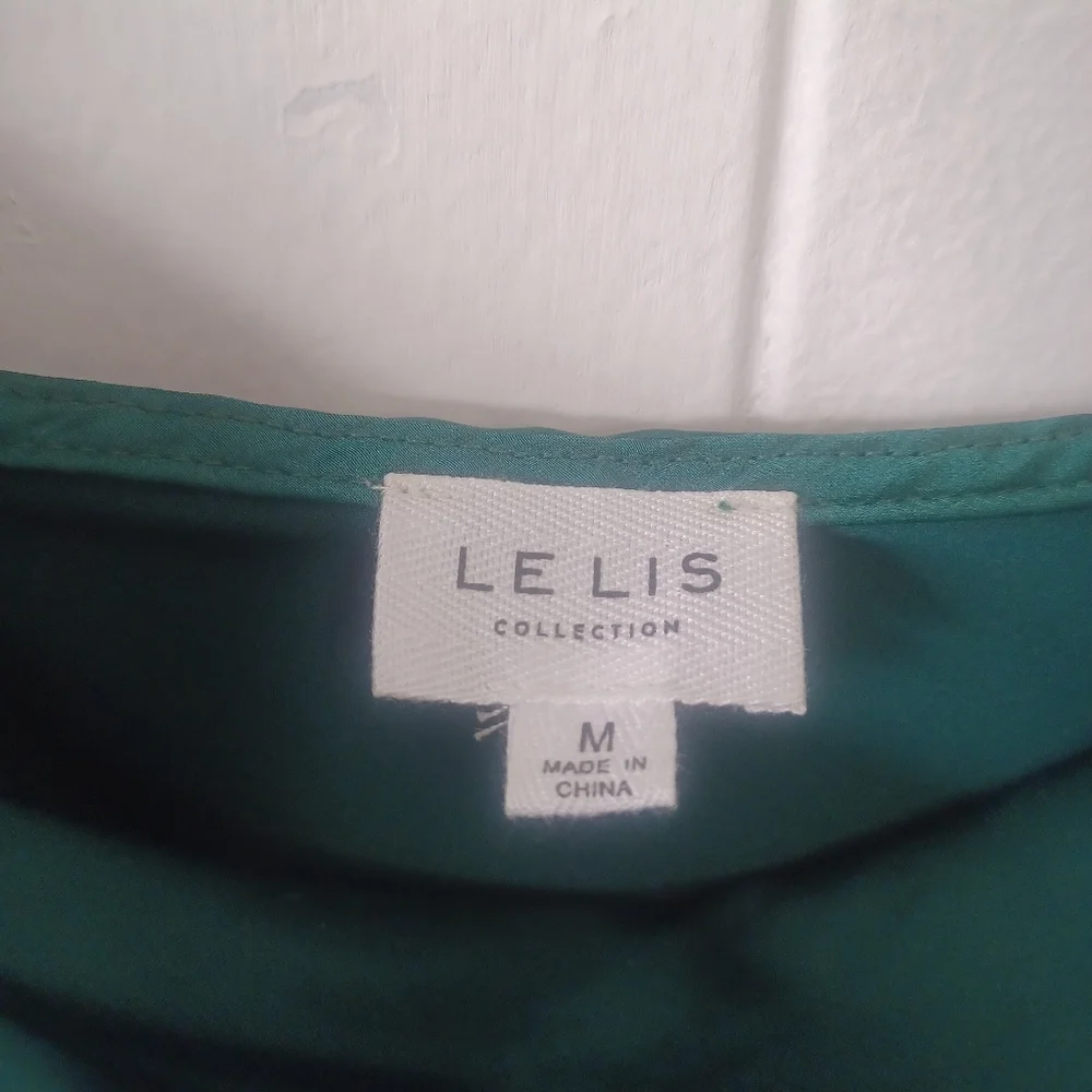 Green Feathered Strap Tank - Picture 3 of 5